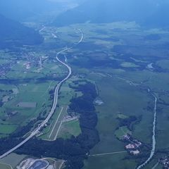 Flugwegposition um 12:15:44: Aufgenommen in der Nähe von Garmisch-Partenkirchen, Deutschland in 2110 Meter
